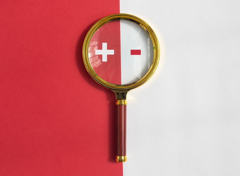 Magnifying Glass with Positive and Negative Signs